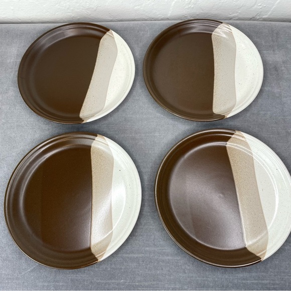 Vintage Mikasa Studio Kiln Plates Set of 4 Ben Seibel 1970s/1980s - Picture 2 of 14